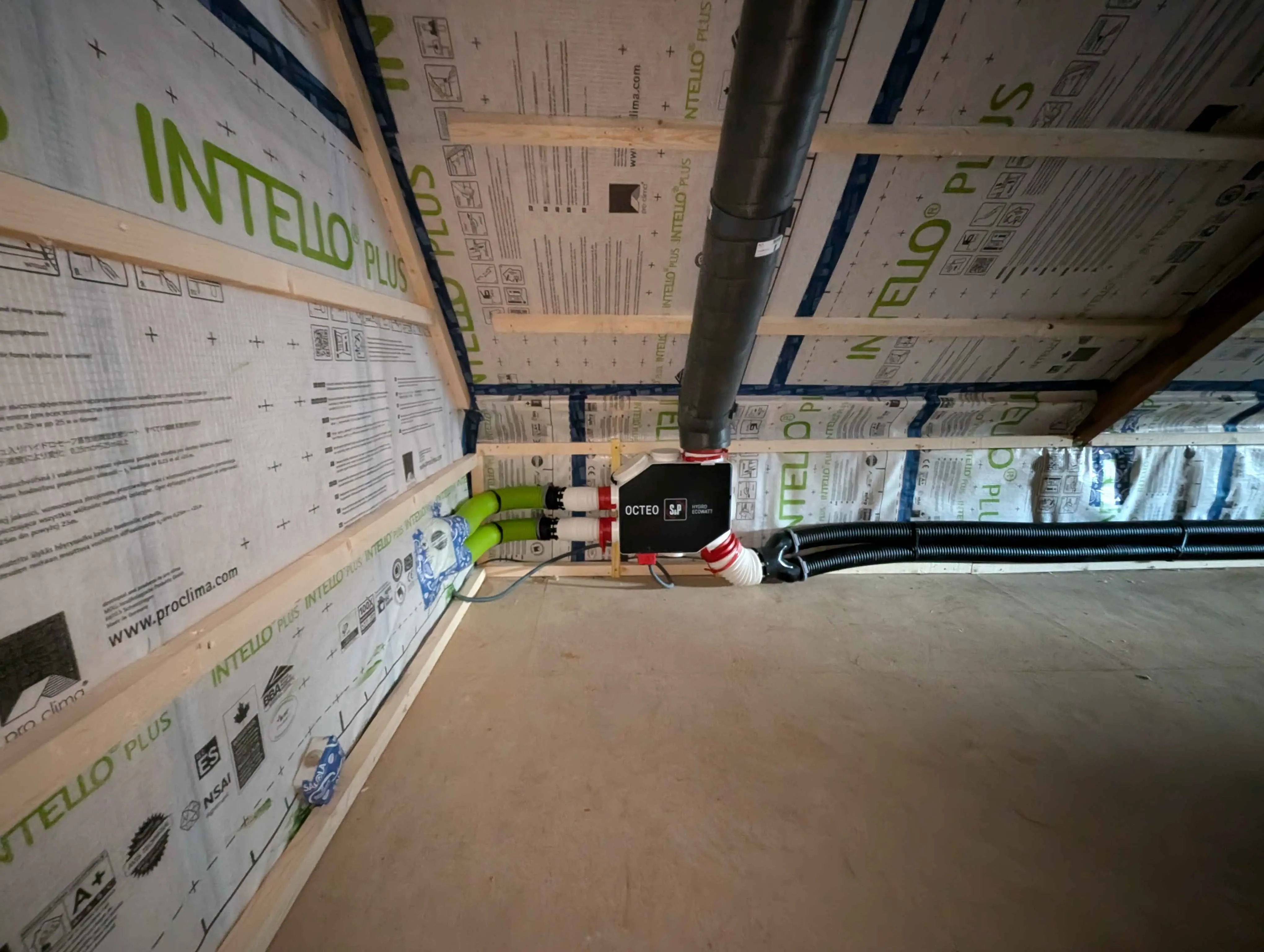 photo VMC en chantier